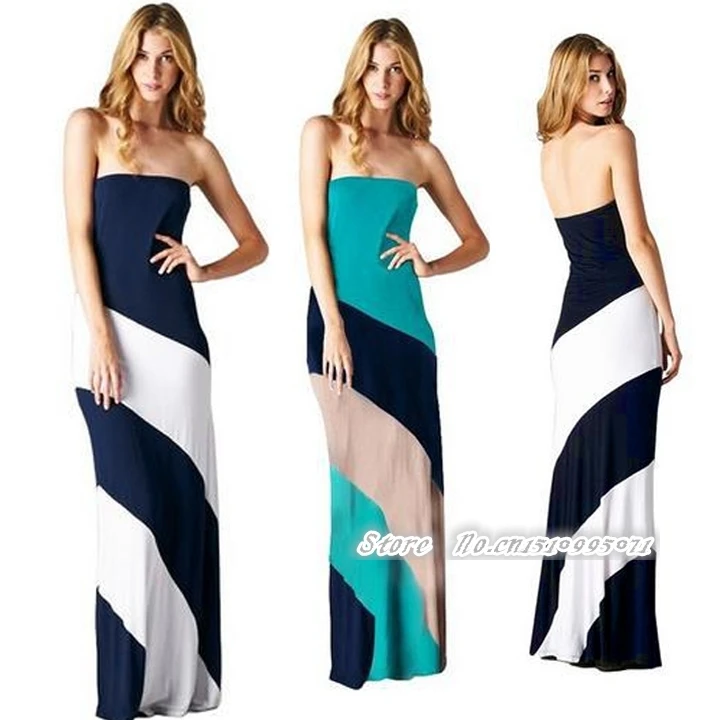 bandeau maxi dress beach