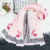 OEM Design Scarfs Silk Shawl Pattern Digital Print Custom Silk Scarf long size 180*90cm