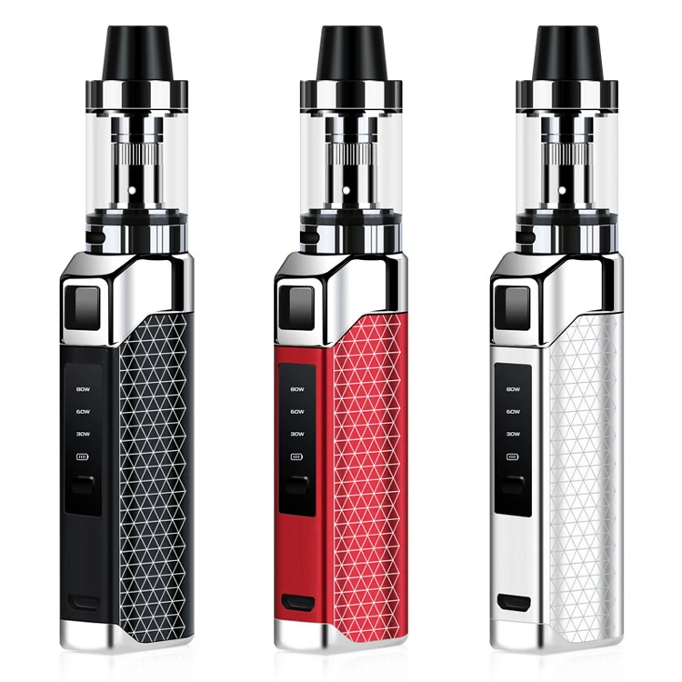 

High Quality vaping e cigarette wholesale Adjustable 80w starter kit rechargeable vape