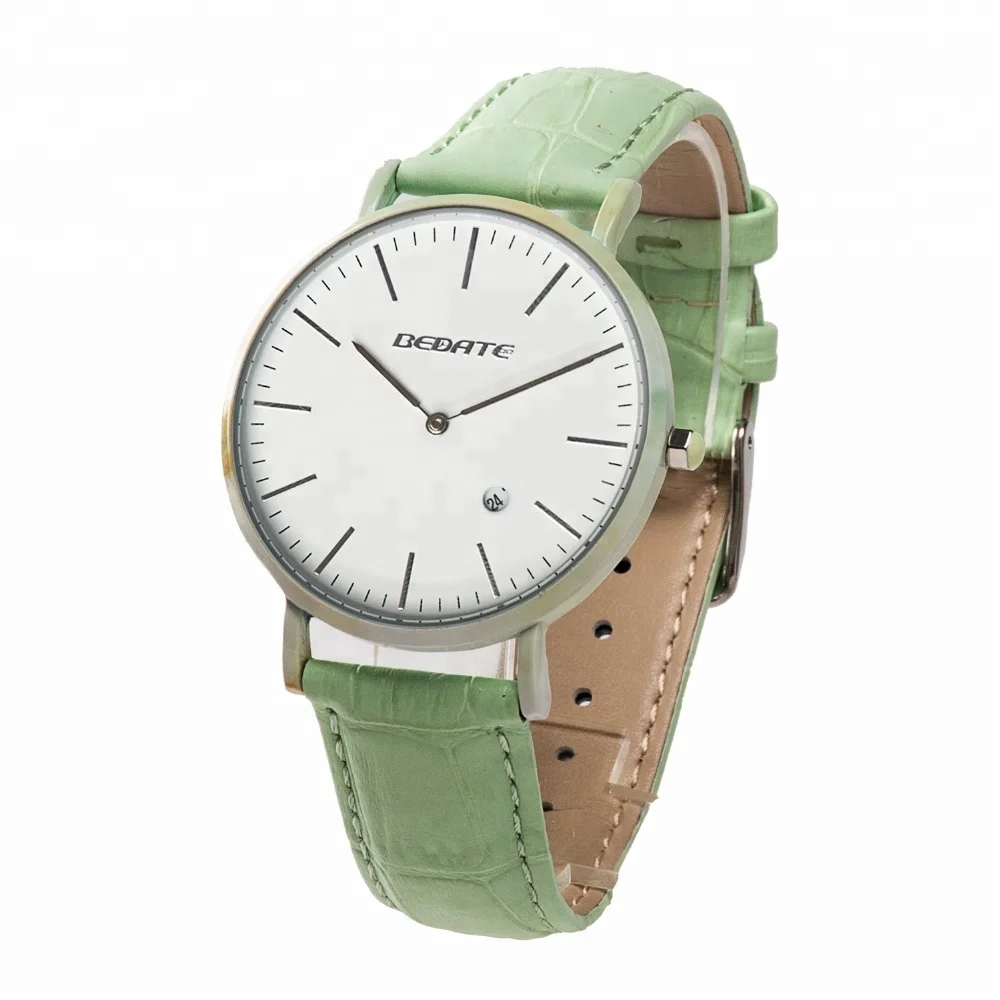 

Shenzhen watch factory custom leather watch metal ceramic with your logo brand watches for men