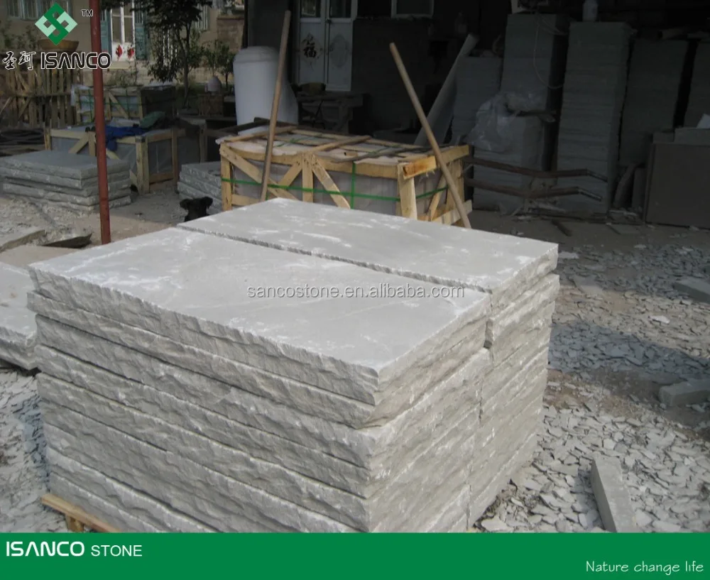 
China original grey white sandstone paving big slabs for distributor 