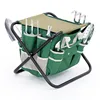 Custom Piece Garden Tool Set includes Folding Stool with Tool Bag Tools