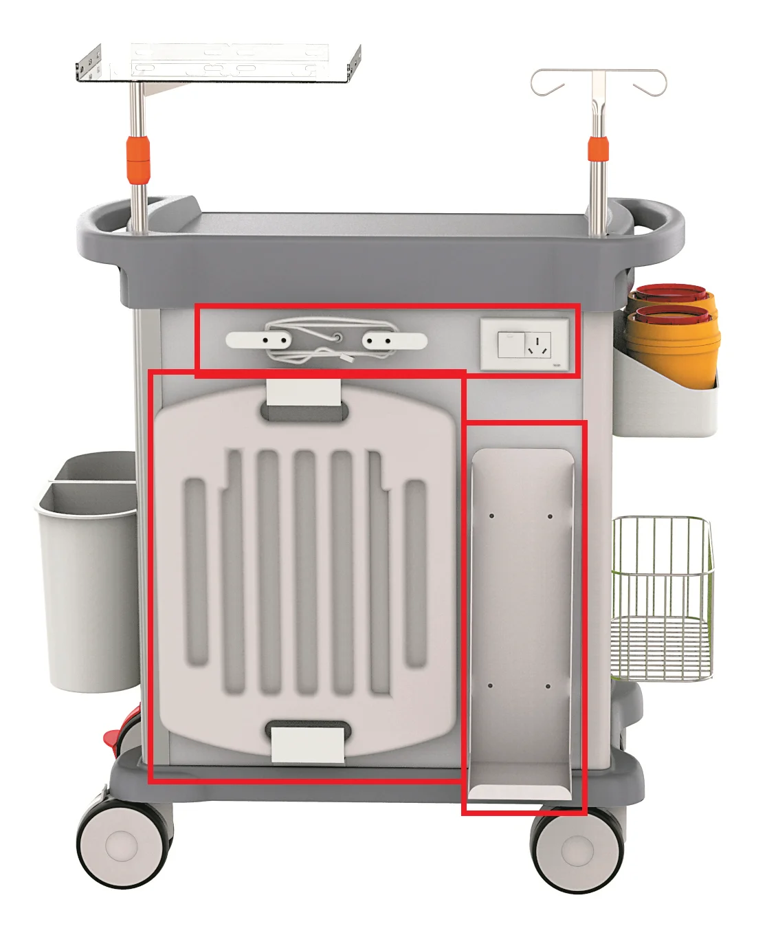 MT MEDICAL hospital emergency anaesthesia trolley medical cart prices