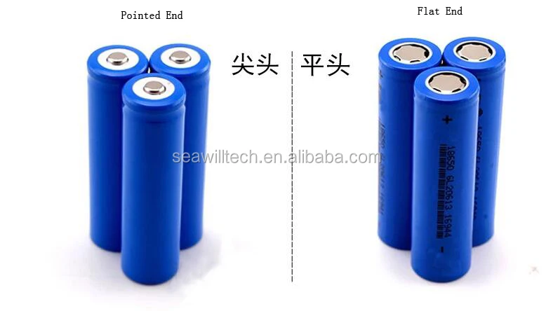 1800mAh 2200mah 2400mah 2600mah 3.7 V 18650 Rechargeable Lithium Battery 1C