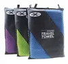 China Manufacturer Microfiber sports towel with mesh bags 60*120cm size