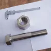 M45 custom Gr1gr2gr5 large titanium hexagon nuts in stock for cars and bicycles