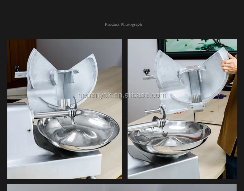 Commercial Multifunction Full Automatic High Speed Chopping Food Meat Vegetable Chopper Bowl Cutter Machine