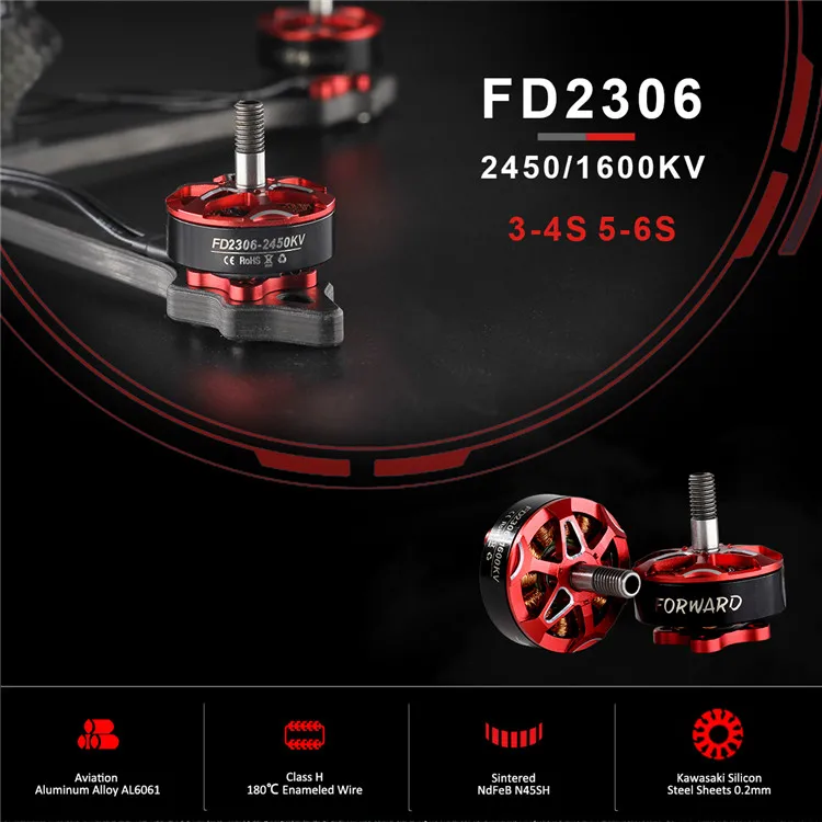 HGLRC Forward FD2306 2450KV 4S 1600KV 6S rc Brushless Motors for fpv Racing Drone