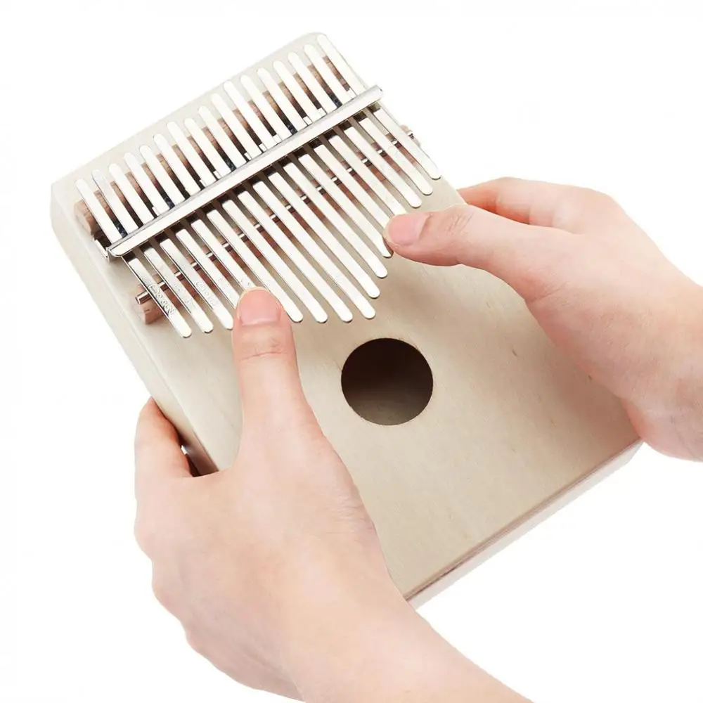 Solid Wood thumb piano Musical Instrument 17 key kalimba 17