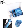 Fashion new style silk tie and pocket square cufflinks tie clip gift box for men