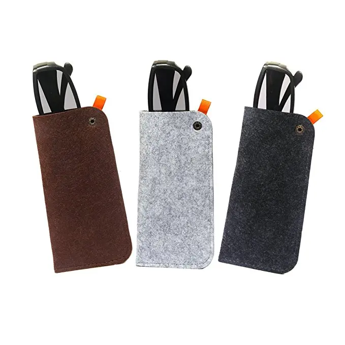 

customized low price Felt Pouch Glasses Sunglasses case bag