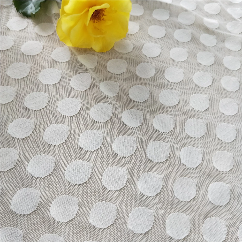 polka dot lace fabric