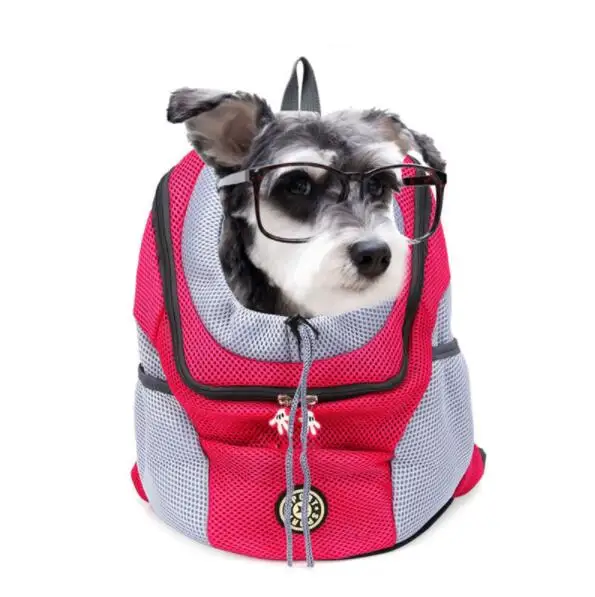 

Outdoor Pet Dog Carrier Bag Pet Dog Front Bag New Out Double Shoulder Portable Travel Backpack Mesh Backpack Head