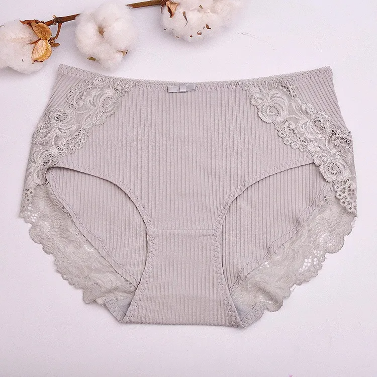 Cotton Stripe Indentation Lace Antibacterial Breathe Freely Sexy Japanese Women S Panties Buy