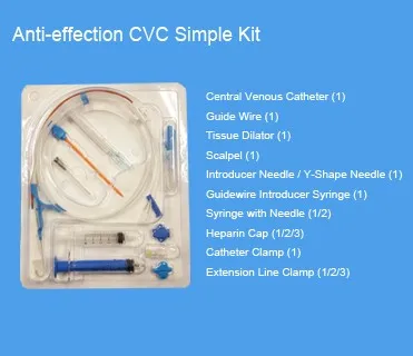 Anes Med Brand 2 Lumen Central Venous Catheter Kit Coating With Drugs ...