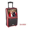 Guangzhou MBA Speaker 10 inch Professional Outdoor Karaoke System Audio DVD Trolley Battery Speaker with UHF wireless mics