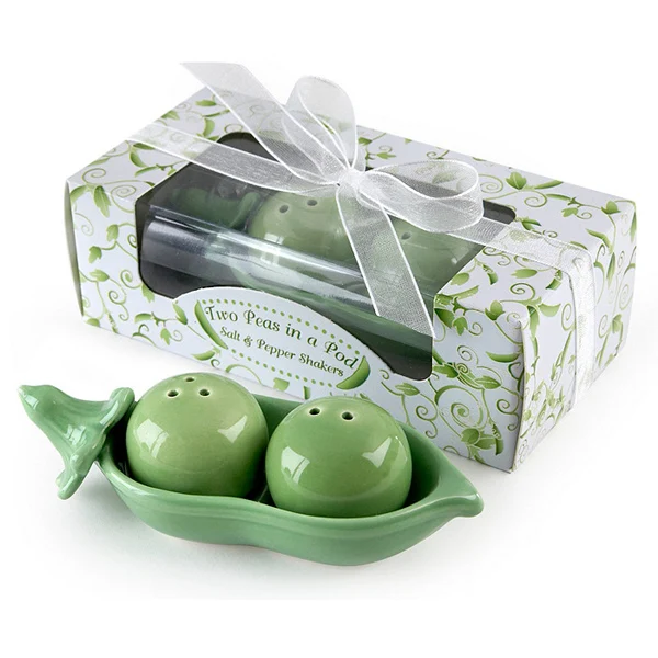 

Wedding Favor Two Peas in a Pod Salt and Pepper Shaker, As the photo