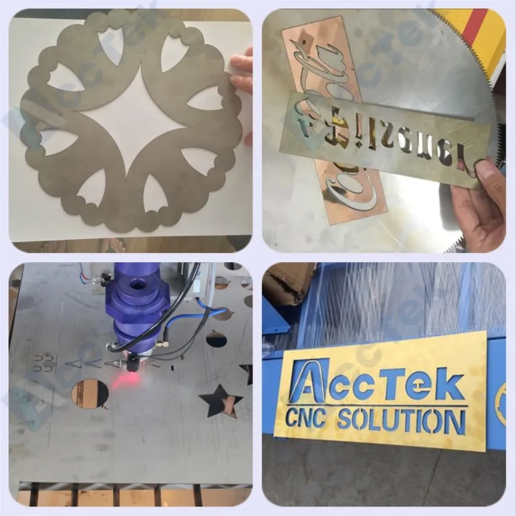 AccTek cnc co2 laser AKJ1530H metal laser cutting machine with beijing reci laser tube
