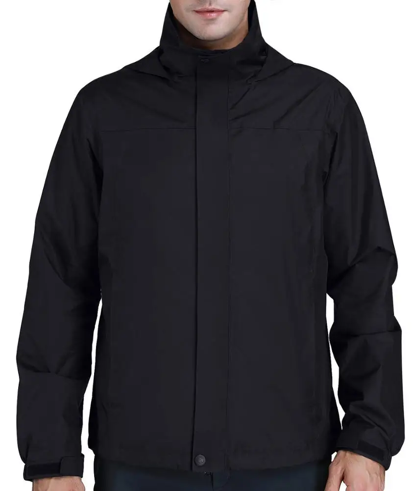 

Mens Waterproof Hooded Windproof Rain Coat for Outdoor Hiking Climbing Traveling