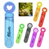 Novelty custom blank logo smart kids cartoon cute tube dispenser playing toys safety sanitary soap water blowing bubble stick