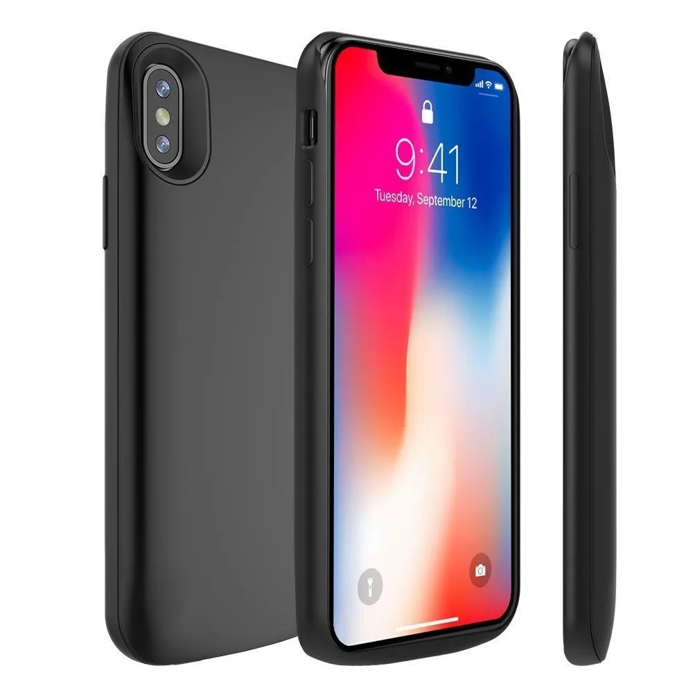 

2018 New 4500mah rechargeable mobile phone Battery Case Back Up Power case for iphone case for iphone X,Xs,Xs Max,Xr, Black;red;blue