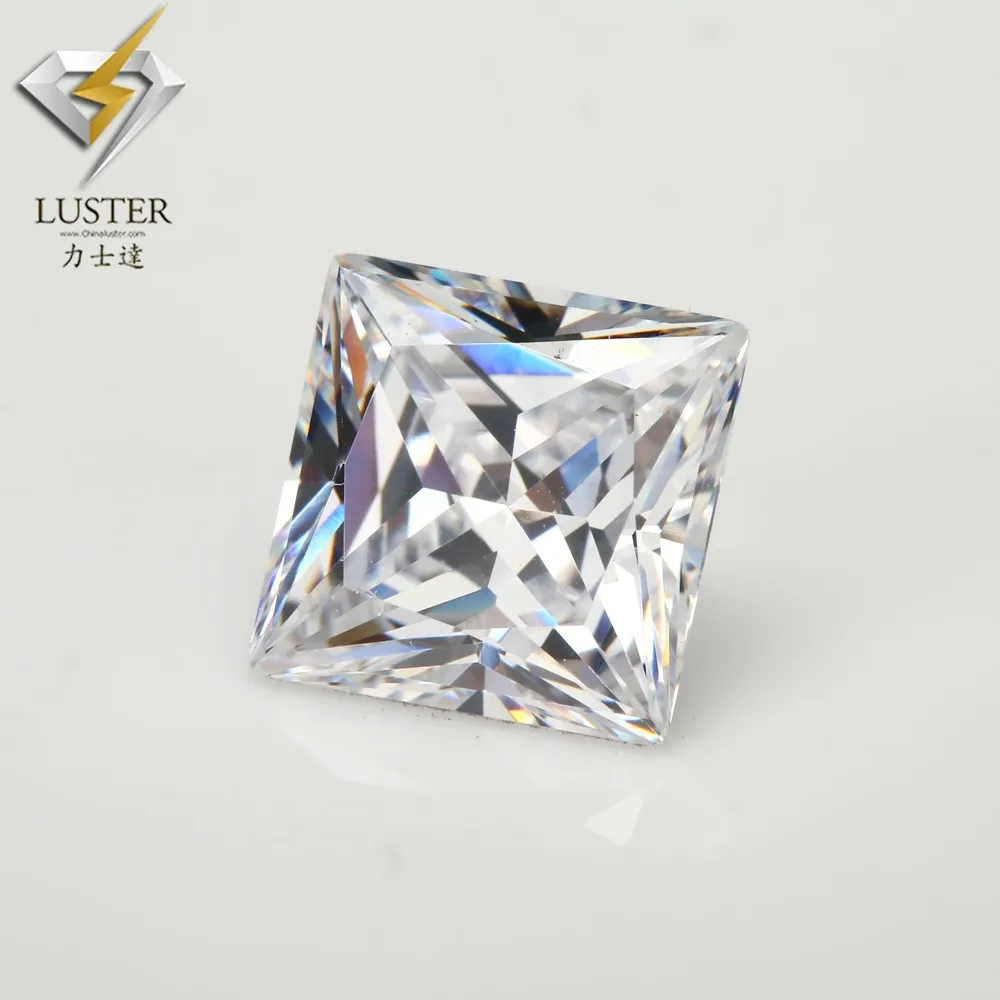 出售  白色方形锆石宝石可以制作定制彩虹锆石戒指和锆石钢手镯, 岩石