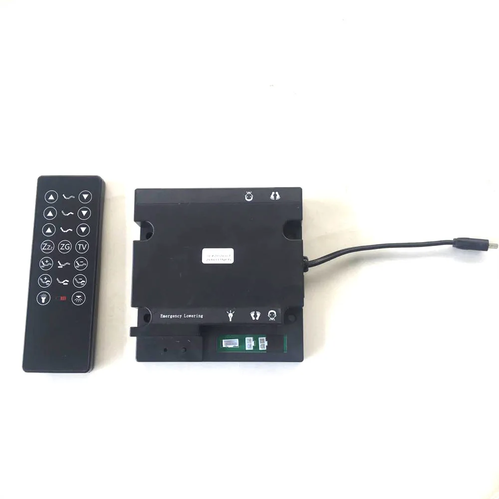 Electric Adjustable Bed Light And Linear Actuator Control Box With