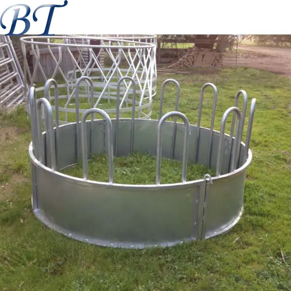 Hot Dip Galvanized Pipe Round Cattle Hay Feeder Buy Cattle Hay