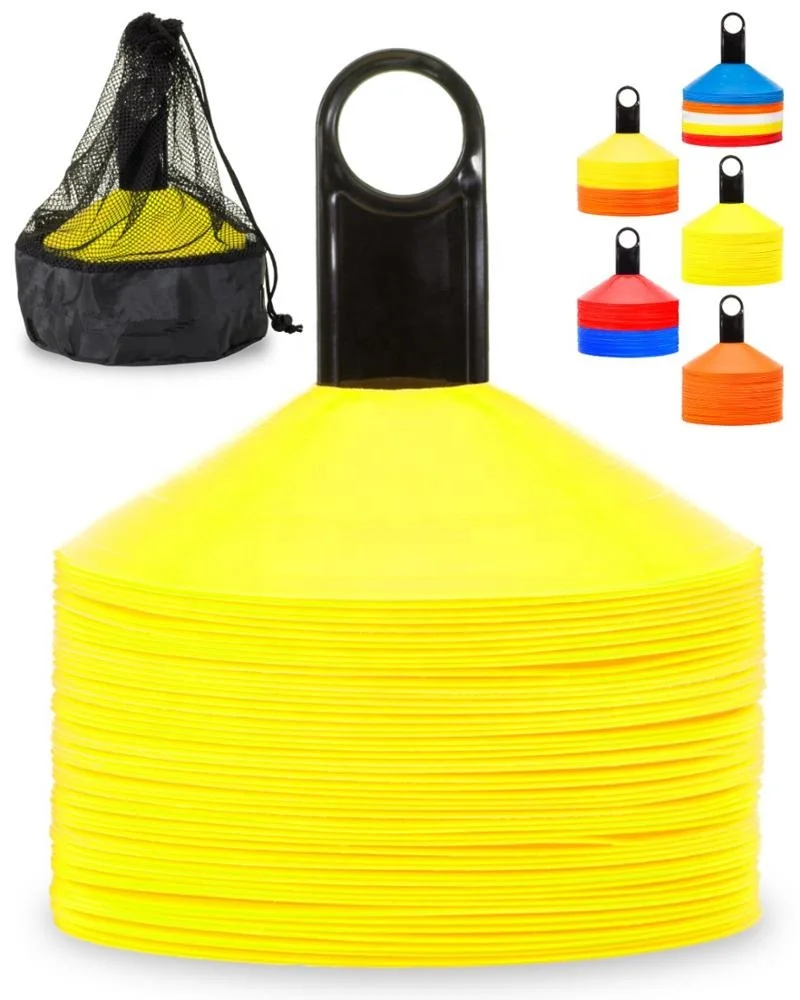 
Wholesale Disc Cones (Set of 50) Agility Soccer Cones with Carry Bag and Holder for Training, Football, Kids, Sports  (62119221655)