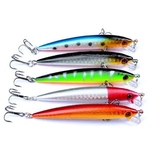 5 colors Fishing Lures 6g 9cm Minnow Hard fishing bait Crankbaits Plastic Baits