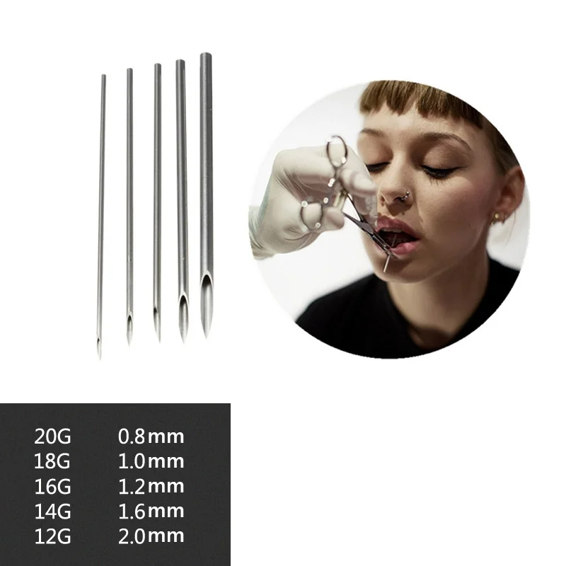 Piercing Needles Disposable Sterilized Piercing Tattoo Needles Mm G Buy Piercing Needles