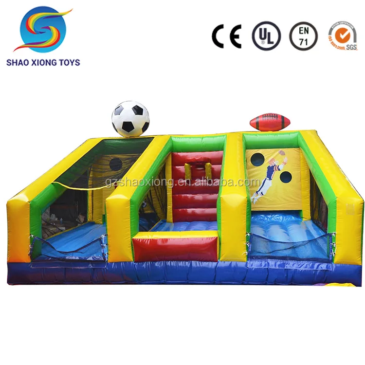 2018 Factory Inflatable Sport Game 3 In 1 Inflatable Sport Throw Game For Outdoor Use