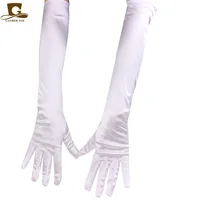 

GTOP Fashion Women Stretch Satin Gloves Wrist Elbow Opera Extra Long Evening Party Fancy Costume Etiquette gloves ST-34