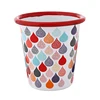 Customized logo 11oz enamelware mug print tumbler cups enamel tumbler with rolled rim