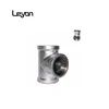 water wasting tee connector no.130 plain equal 90 degree threaded tee fitting straight gi tee pipe fitting