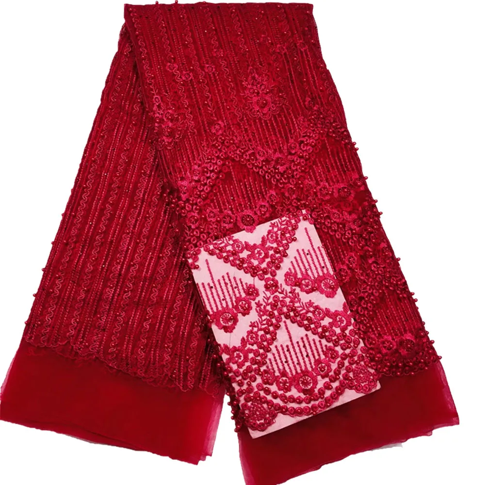

Beautifical cloth bridal wedding transparent tulle red beads lace ML26N104, Can be customized