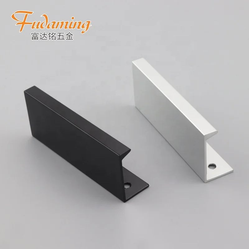
Hot Sale modern simple aluminum alloy invisible hidden handle for drawer wardrobe cabinet length customizable 