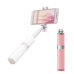 Lipstick Mini Pocket Foldable Tripod Wireless Bluetooth Selfie Stick For Iphone 7 Automated