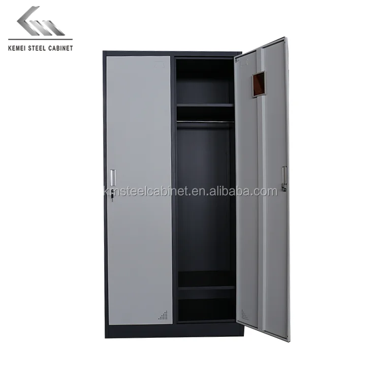 Cheap Price 2 Door Metal Locker Wardrobe Godrej Steel Almirah