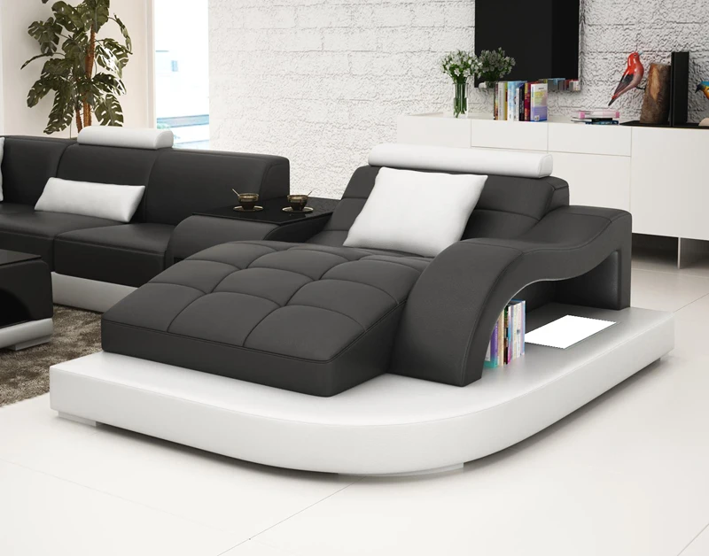 New design genuine leather recliner sofa set modern