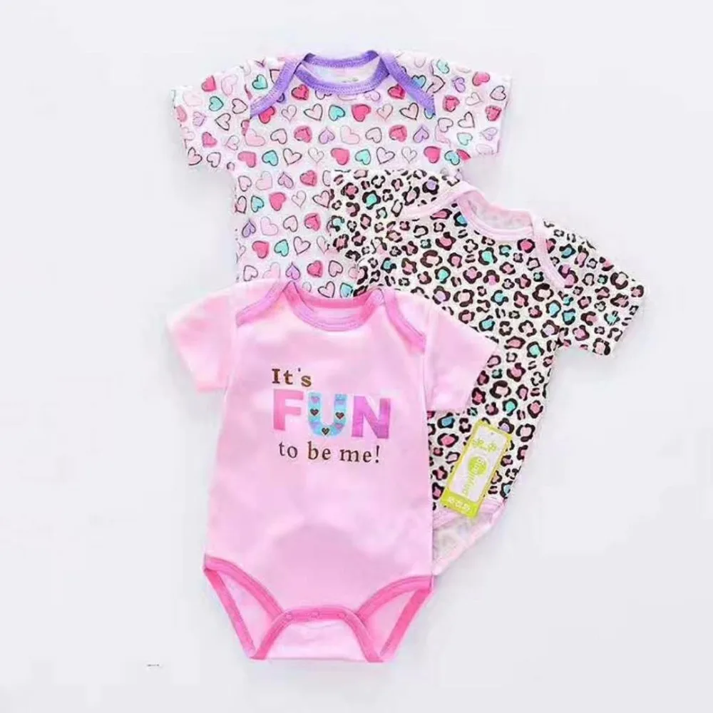 

Good price Guangzhou short sleeve baby clothes 100% Cotton printed baby bodysuit