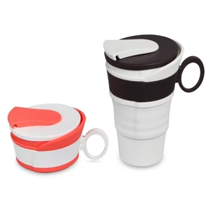 Peddy New Design Promotional Gifts BPA Free Outdoor Travel Drinking Silicone Collapsible Coffee Cup