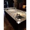 Prefab Polish Blue Roma Granite Solid Surface Stone Kitchen Tops Countertop