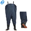 KM OEM Waterproof solid durable camo PVC fishing wader rubber waders pants