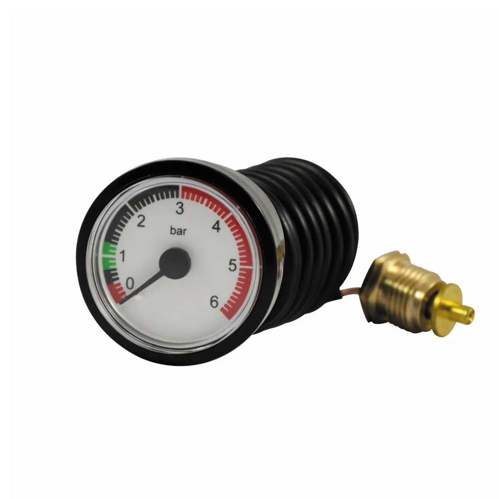 40mm Boiler Pressure Gauge Plastic Pressure Gauge Boiler Capillary