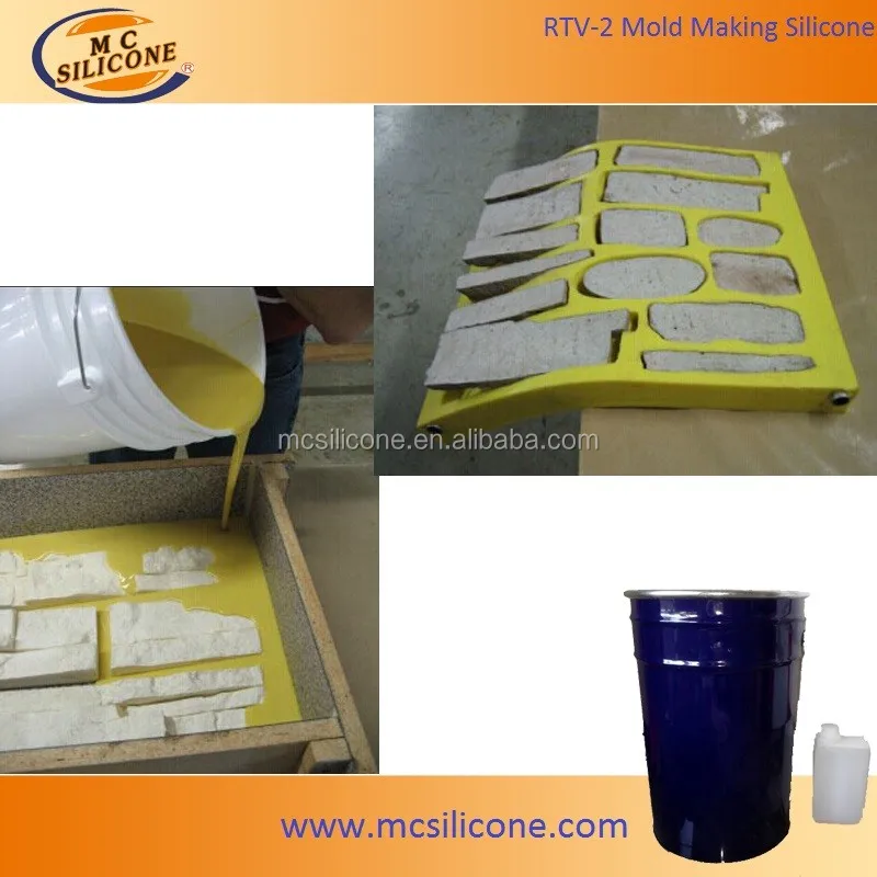 
Concrete molds made by Polyurethane rubber liquid 