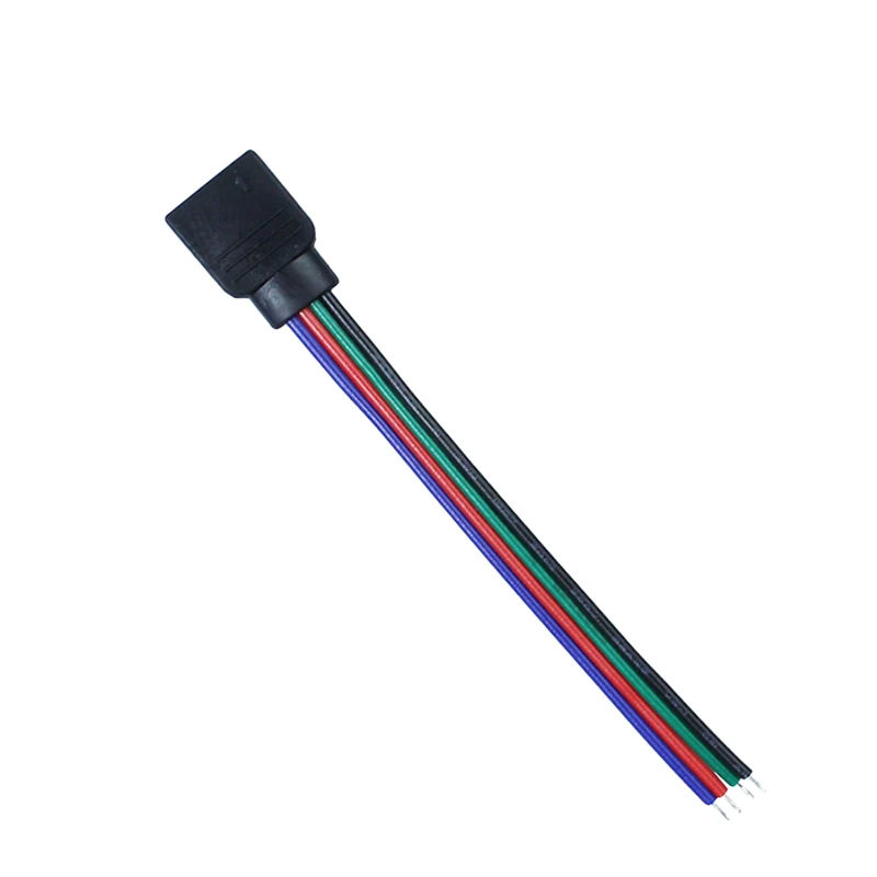 4 Pin 15cm 12V DC female rgb led strip connector wire cable
