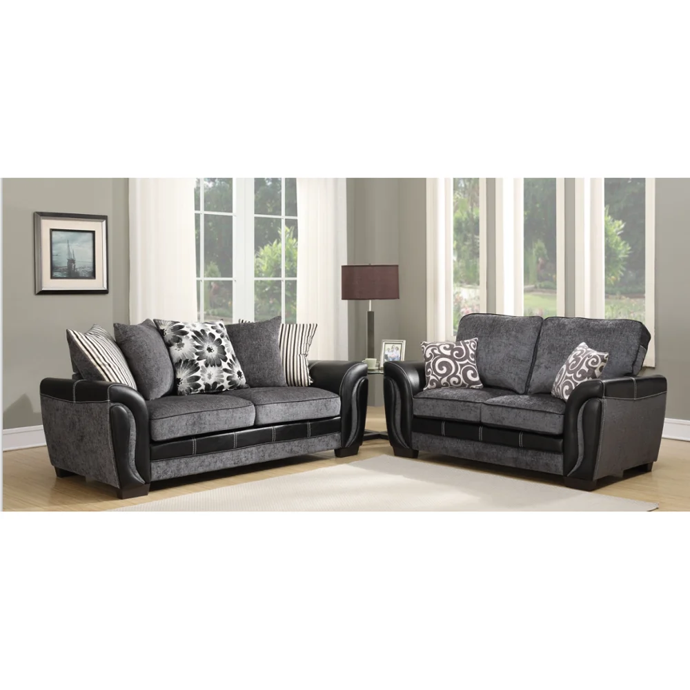 

fancy Wholesale New arrival leisure sofa head cover fabric 3+2 sofa, Optional