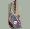 Stripe Electric guitar in black and red colour