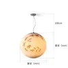 2018 industrial large 3D moon shape globe resin LED pendant light with unique shape